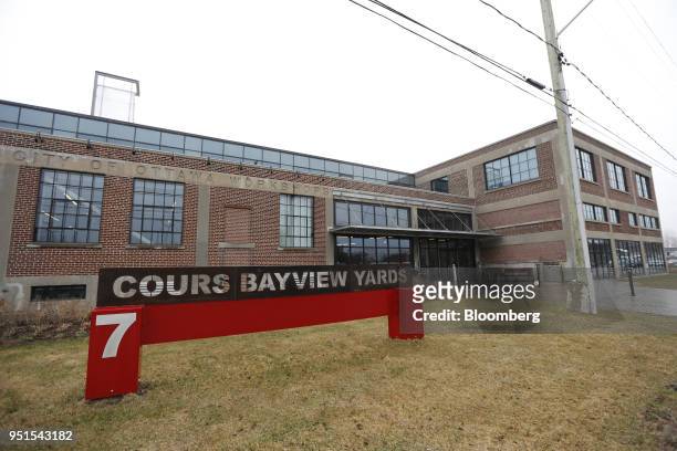 The Bayview Yards innovation center stands in Ottawa, Ontario, Canada, on Wednesday, April 25, 2018. Bayview Yards is a federally-incorporated,...