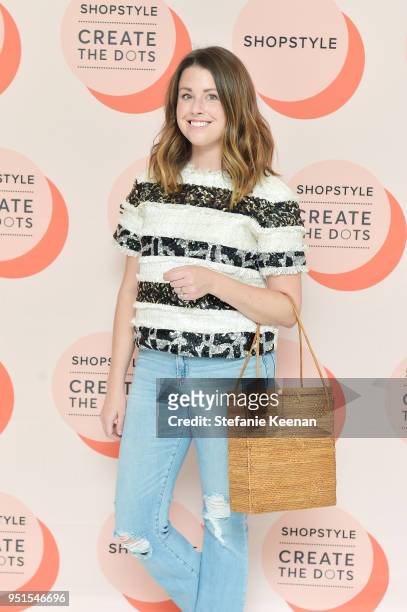 Abby Sterling attends ShopStyle 'Create The Dots' Speaker Series Featuring Rachel Zoe at The London West Hollywood on April 26, 2018 in West...