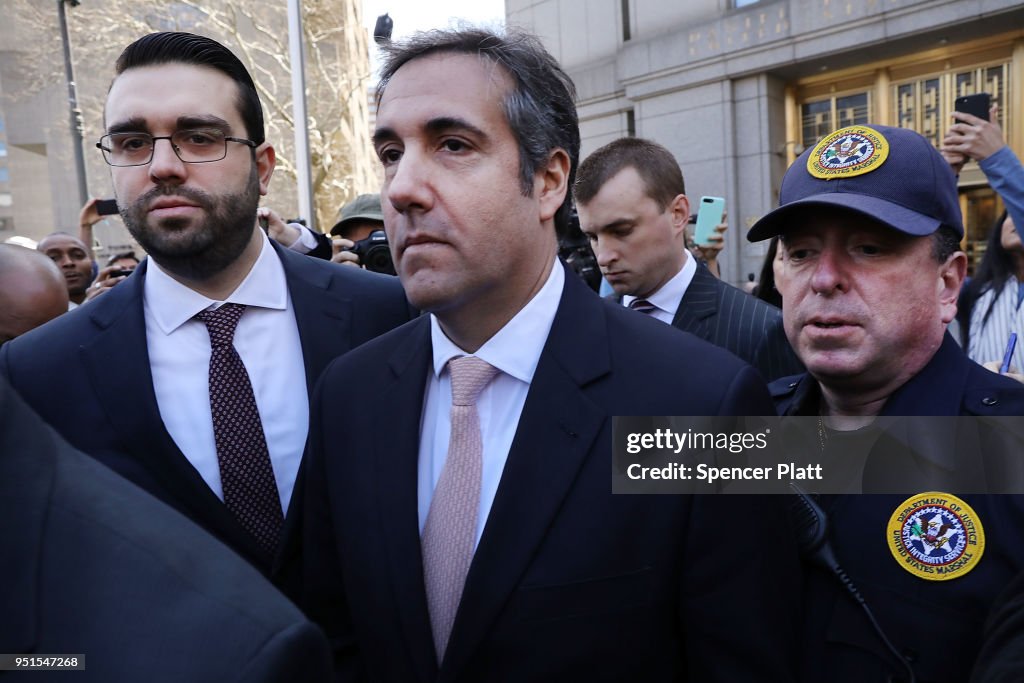 US District Court Holds Hearing On Trump Lawyer Michael Cohen's Search Warrants