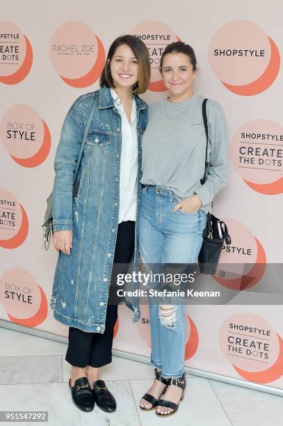 Ashley Browning and Nicky Butler attend ShopStyle 'Create The Dots' Speaker Series Featuring Rachel Zoe at The London West Hollywood on April 26,...