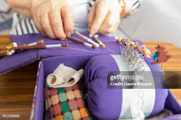 lace making - lace making stock pictures, royalty-free photos & images