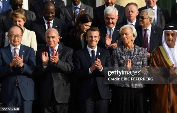 President of the World Bank Jim Yong Kim, Organisation for Economic Co-operation and Development Secretary-General Angel Gurria, French President...