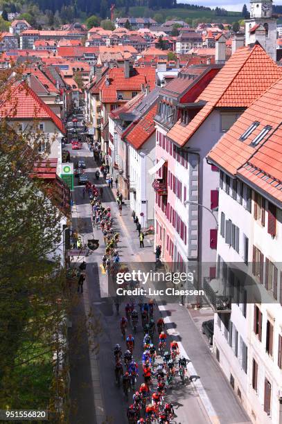 Landscape / Peloton / Village / during the 72nd Tour de Romandie 2018, Stage 2 a 173,9km stage from Delemont to Yverdon-les-Bains on April 26, 2018...