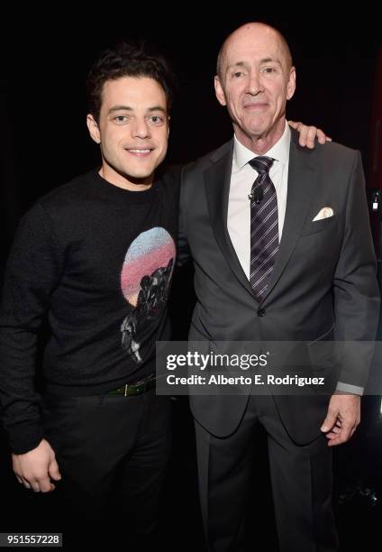 Actor Rami Malek and President, Domestic Distribution, 20th Century Fox Chris Aronson attend CinemaCon 2018- 20th Century Fox Invites You to a...