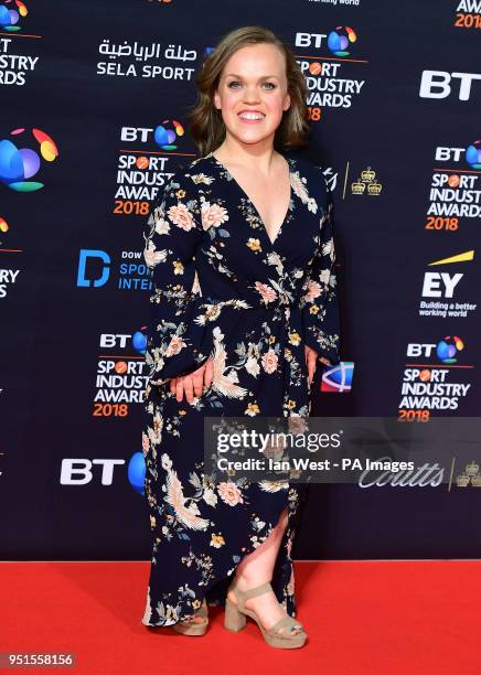 Ellie Simmonds attending the BT Sport Industry Awards 2018 held at Battersea Evolution in Battersea Park, London.