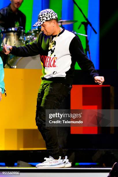 Pictured: De La Ghetto performs during rehearsals at the Mandalay Bay Resort and Casino in Las Vegas, NV on April 25, 2018 --