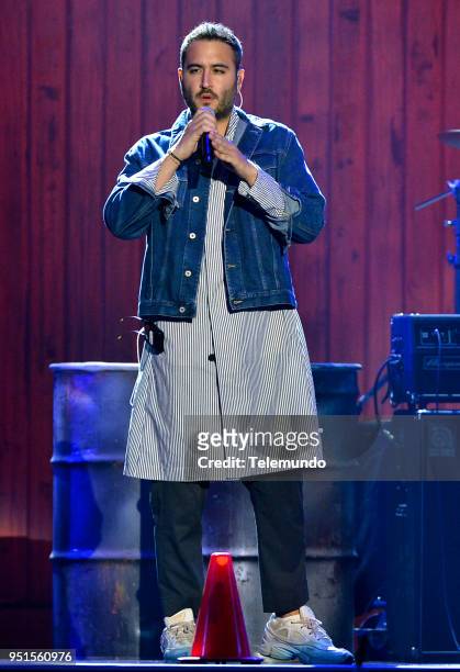 Pictured: Reik performs during rehearsals at the Mandalay Bay Resort and Casino in Las Vegas, NV on April 25, 2018 --