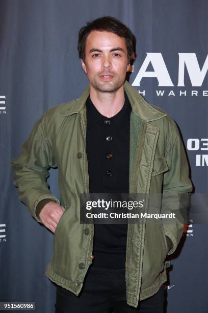 Nikolai Kinski attends the premiere of 'Familiye' at Cinemaxx on April 26, 2018 in Berlin, Germany.