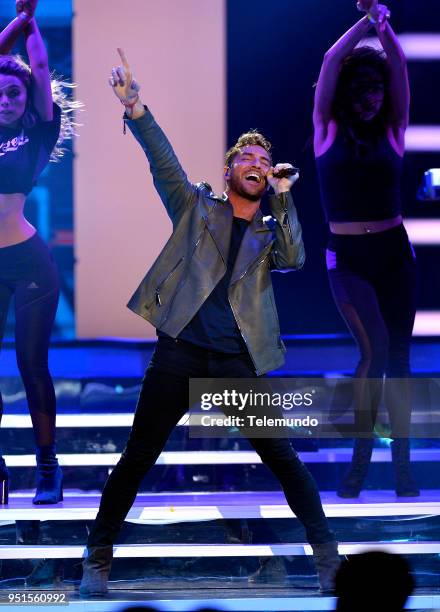 Pictured: David Bisbal performs during rehearsals at the Mandalay Bay Resort and Casino in Las Vegas, NV on April 25, 2018 --
