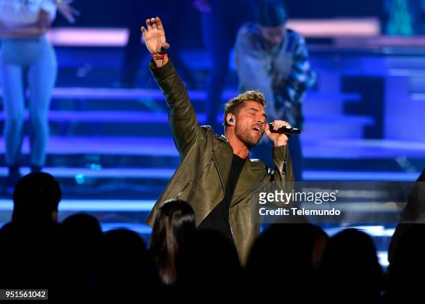 Pictured: David Bisbal performs during rehearsals at the Mandalay Bay Resort and Casino in Las Vegas, NV on April 25, 2018 --