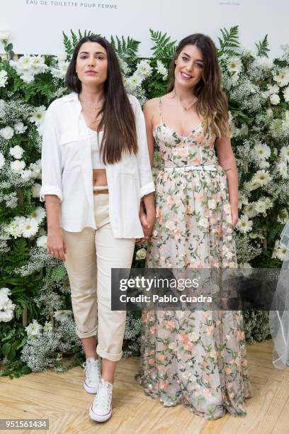 Alba Paul and Aida Domenech aka Dulceida present fragrance 'You&Me Mucho Amor' on April 26, 2018 in Madrid, Spain.