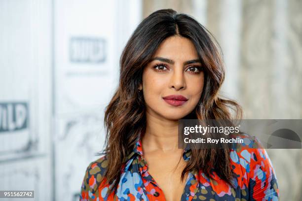 Priyanka Chopra discusses "Quantico" with the Build Series at Build Studio on April 26, 2018 in New York City.