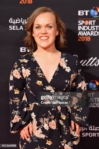 Ellie Simmonds attends the BT Sport Industry Awards 2018 at Battersea Evolution on April 26, 2018 in London, England. The BT Sport Industry Awards is...