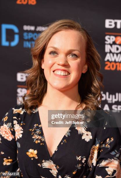 Ellie Simmonds attends the BT Sport Industry Awards 2018 at Battersea Evolution on April 26, 2018 in London, England. The BT Sport Industry Awards is...