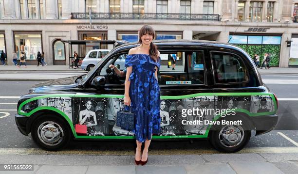 Daisy Lowe attends the kate spade new york pop-up party on April 26, 2018 in London, England.