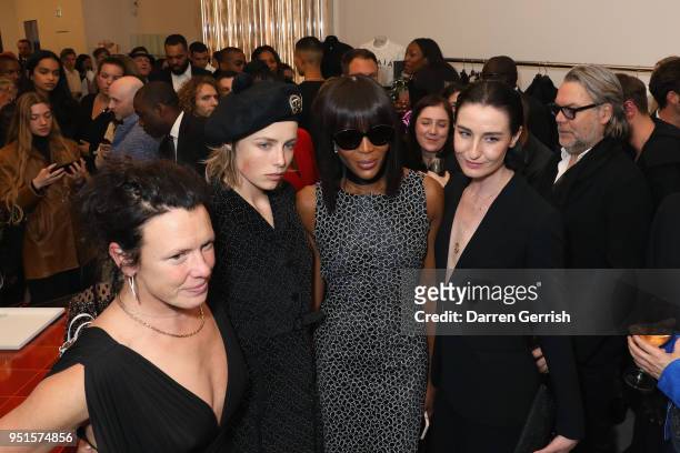 Katie Grand, Edie Campbell, Naomi Campbell and Erin O'Connor attend the Maison Alaia London store opening Maison Alaia on April 26, 2018 in London,...