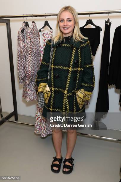Isabella Boreman attends the Maison Alaia London store opening Maison Alaia on April 26, 2018 in London, England.