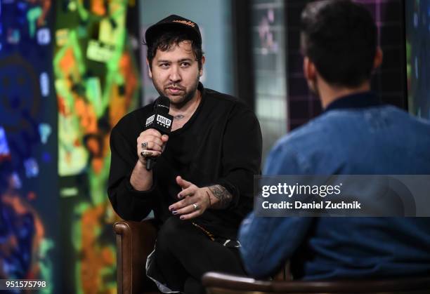 Singer Ruban Nielson of the rock band Unknown Mortal Orchestra attends the Build Series to discuss his new album 'Sex and Food' at Build Studio on...