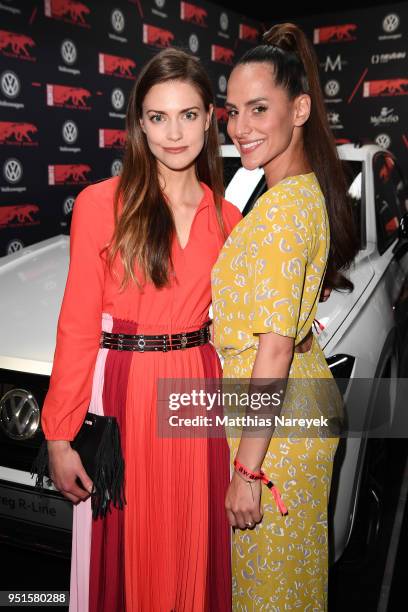 Laura Berlin attends the New Faces Award Film at Spindler & Klatt on April 26, 2018 in Berlin, Germany.