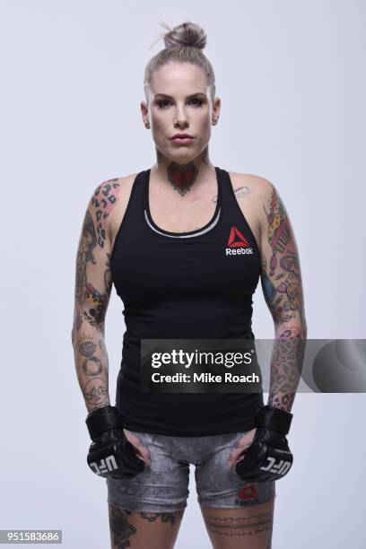 Bec Rawlings of Australia poses for a portrait during a UFC photo session on April 3, 2018 in Brooklyn, New York.