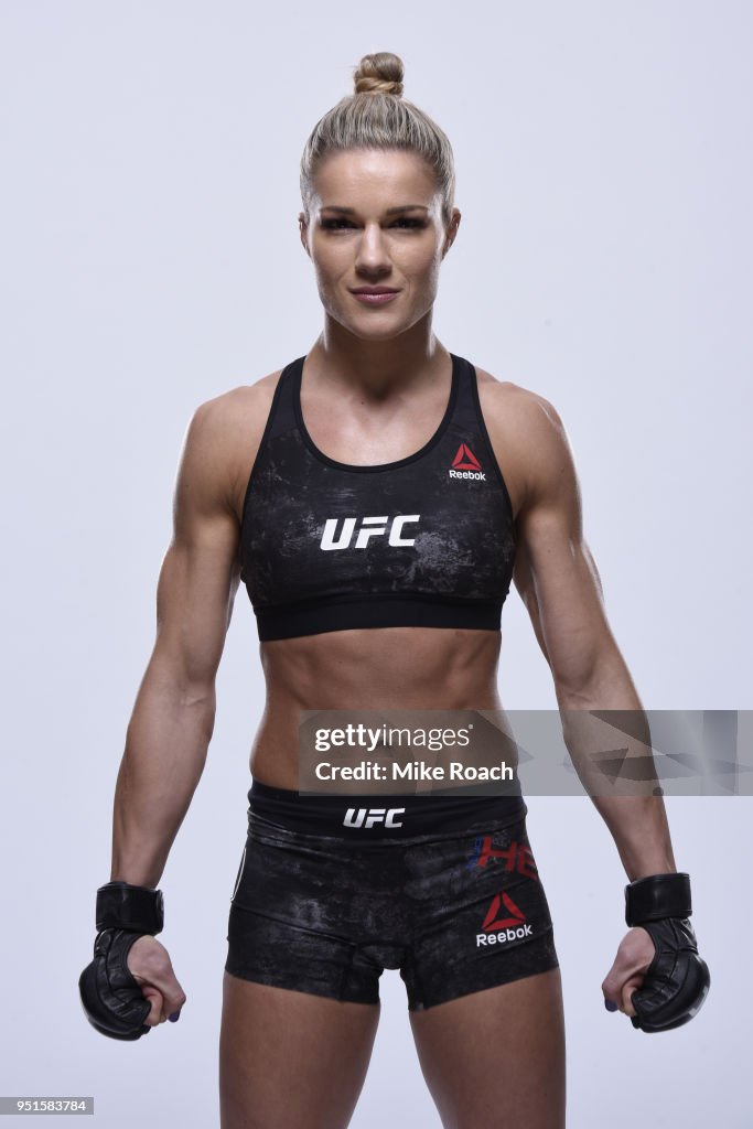 Felice Herrig poses for a portrait during a UFC photo session on