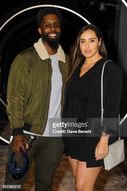 Jada Sezer and Guest attend a private view of "The Flipside: A Multi-Sensory Experience" at Selfridges on April 26, 2018 in London, England.
