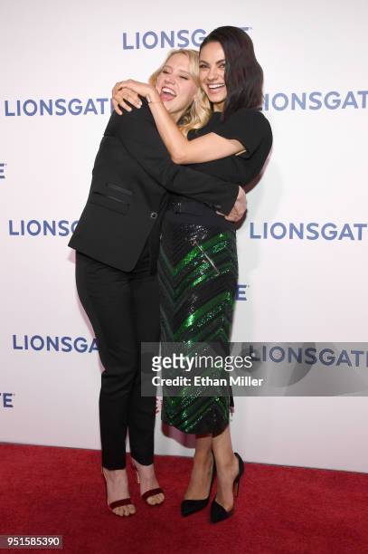 Actors Kate McKinnon and Mila Kunis attend CinemaCon 2018 Lionsgate Invites You to An Exclusive Presentation Highlighting Its 2018 Summer and Beyond...