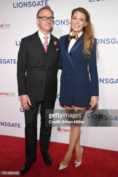 Director Paul Feig and actor Blake Lively attend CinemaCon 2018 Lionsgate Invites You to An Exclusive Presentation Highlighting Its 2018 Summer and...