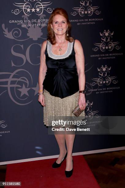 Sarah Ferguson, Duchess of York attends the Le Cercle SGC Dinner, 'A Golden Affair' at Cafe Royal on April 26, 2018 in London, England.