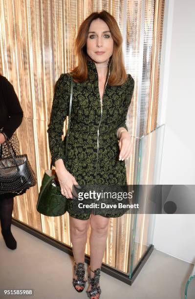 Elsa Zylberstein attends the opening of Maison Alaia on New Bond Street on April 26, 2018 in London, England.