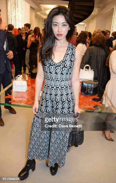 Zhu Zhu attends the opening of Maison Alaia on New Bond Street on April 26, 2018 in London, England.