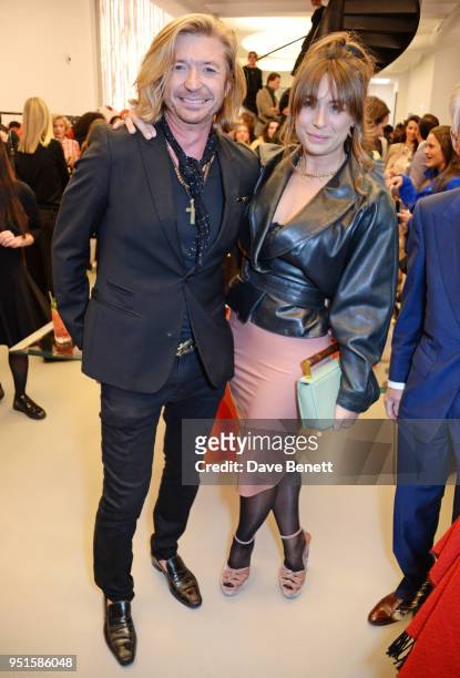 Nicky Clarke and daughter Tellisa Clarke attend the opening of Maison Alaia on New Bond Street on April 26, 2018 in London, England.