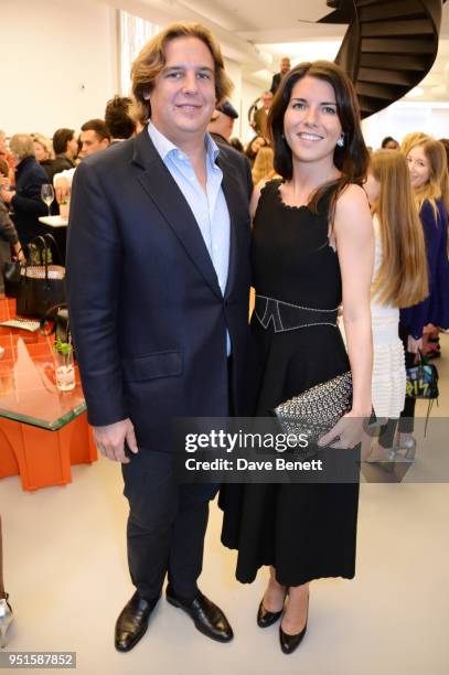 Anton Rupert Jr and Alice Rivier attend the opening of Maison Alaia on New Bond Street on April 26, 2018 in London, England.