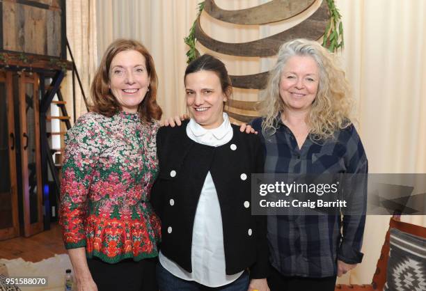 Director Susanna White, Producer Amy Hobby and Director Patricia Rozema attend the Woman Walks Ahead Mentor Event, Presented By DirecTV on April 26,...
