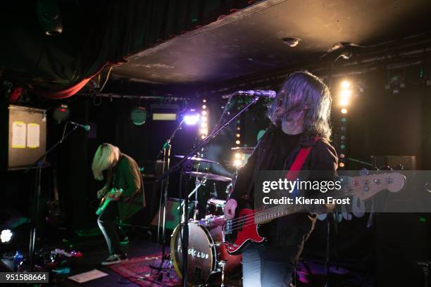 Steven King and Kevin Keane of Fangclub performs live at Whelan's on April 26, 2018 in Dublin, Ireland.