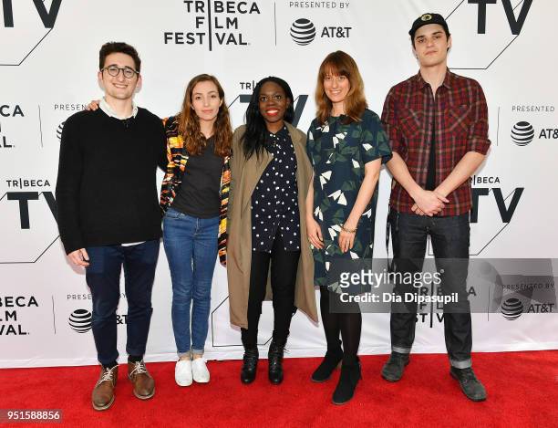 Lance Oppenheim, Sindha Agha, Samantha Knowles, Kathleen Lingo and Charlie Tyrell attend the screening of Tribeca N.O.W.: New York Times Op-Docs...