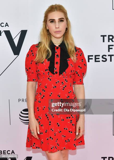 Zosia Mamet attends the screeing of "Sweetbitter" during the 2018 Tribeca Film Festival at SVA Theatre on April 26, 2018 in New York City.