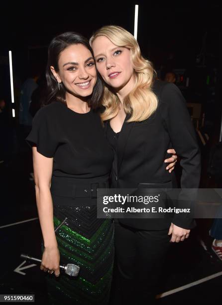 Actors Mila Kunis and Kate McKinnon attend CinemaCon 2018 Lionsgate Invites You to An Exclusive Presentation Highlighting Its 2018 Summer and Beyond...