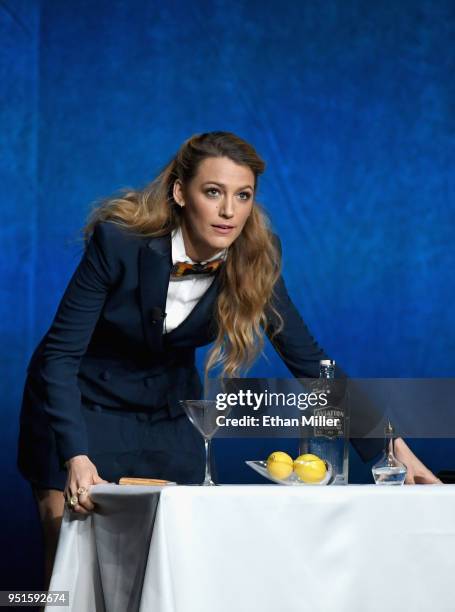 Actor Blake Lively onstage during CinemaCon 2018 Lionsgate Invites You to An Exclusive Presentation Highlighting Its 2018 Summer and Beyond at The...