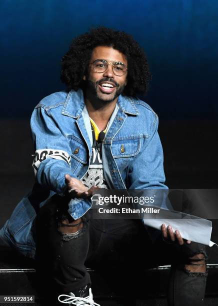 Actor Daveed Diggs speaks onstage during CinemaCon 2018 Lionsgate Invites You to An Exclusive Presentation Highlighting Its 2018 Summer and Beyond at...