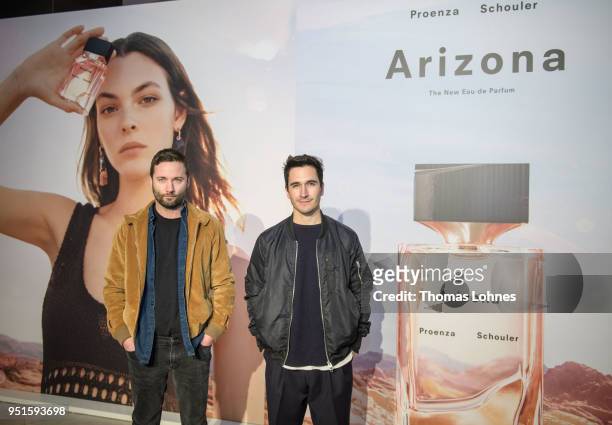 Fashion designers Jack McCollough and Lazaro Hernandez attend the VOGUE Germany & Proenza Schouler Host Arizona fragrance launch event on April 26,...