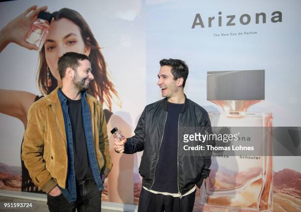 Fashion designers Jack McCollough and Lazaro Hernandez attend the VOGUE Germany & Proenza Schouler Host Arizona fragrance launch event on April 26,...