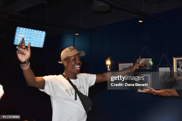 Jamal Edwards attends the All Star Lanes Westfield London launch party on April 26, 2018 in London, England.
