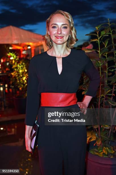 Anne-Catrin Maerzke attends the BUNTE New Faces Award Film at Spindler & Klatt on April 26, 2018 in Berlin, Germany.