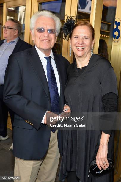 Theater director Jerry Zaks and Jill Rose attend "The Iceman Cometh" opening night on Broadway on April 26, 2018 in New York City.