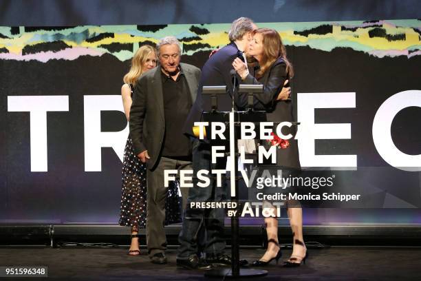 Kent Jones speaks onstage during the 2018 Tribeca Film Festival, presented by AT&T, Jury Awards hosted by Chloe Wine Collection at BMCC Tribeca PAC...