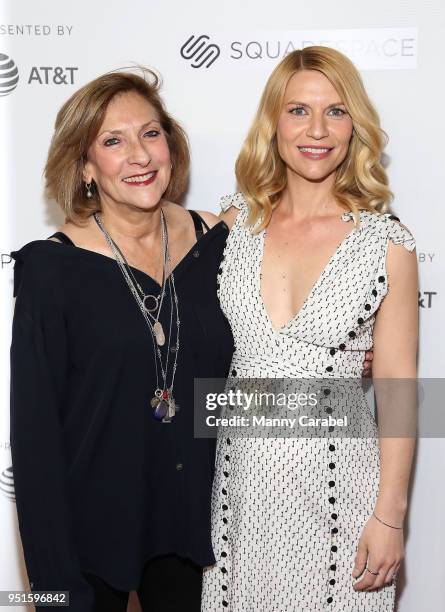 Director Leslie Linka Glatter and actress Claire Danes attend the 2018 Tribeca Film Festival Tribeca Talks : Director's Series: Lesli Linka Glatter...