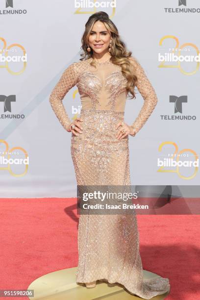 Aylín Mujica attends the 2018 Billboard Latin Music Awards at the Mandalay Bay Events Center on April 26, 2018 in Las Vegas, Nevada.