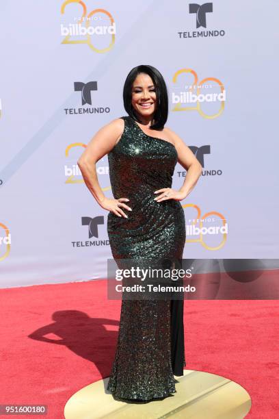 Pictured: Carolina Sandoval on the red carpet at the Mandalay Bay Resort and Casino in Las Vegas, NV on April 26, 2018 --