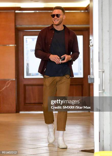 Blake Griffin is seen on April 26, 2018 in Los Angeles, CA.